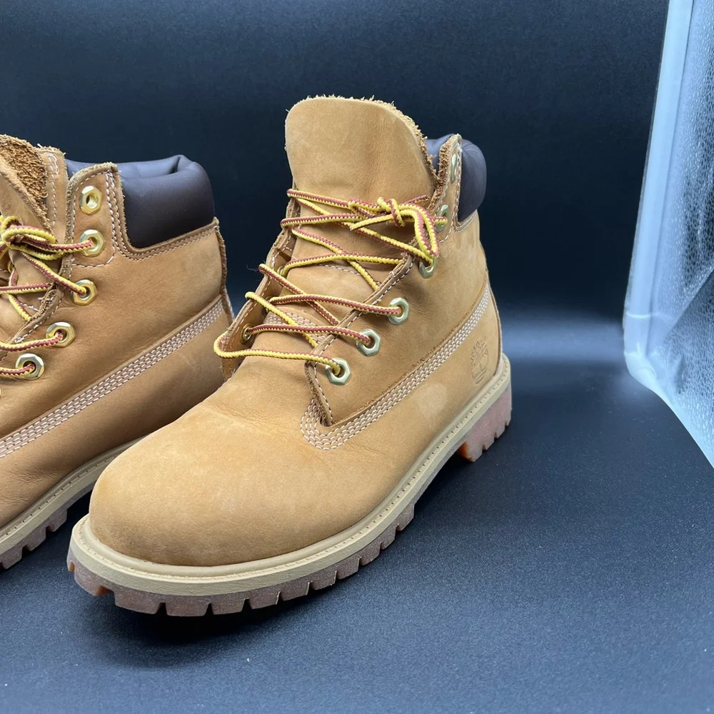 Timberland Premium Wheat Tan Boots Juniors/Kids Size 3.5 M  #12909 - Picture 11 of 11